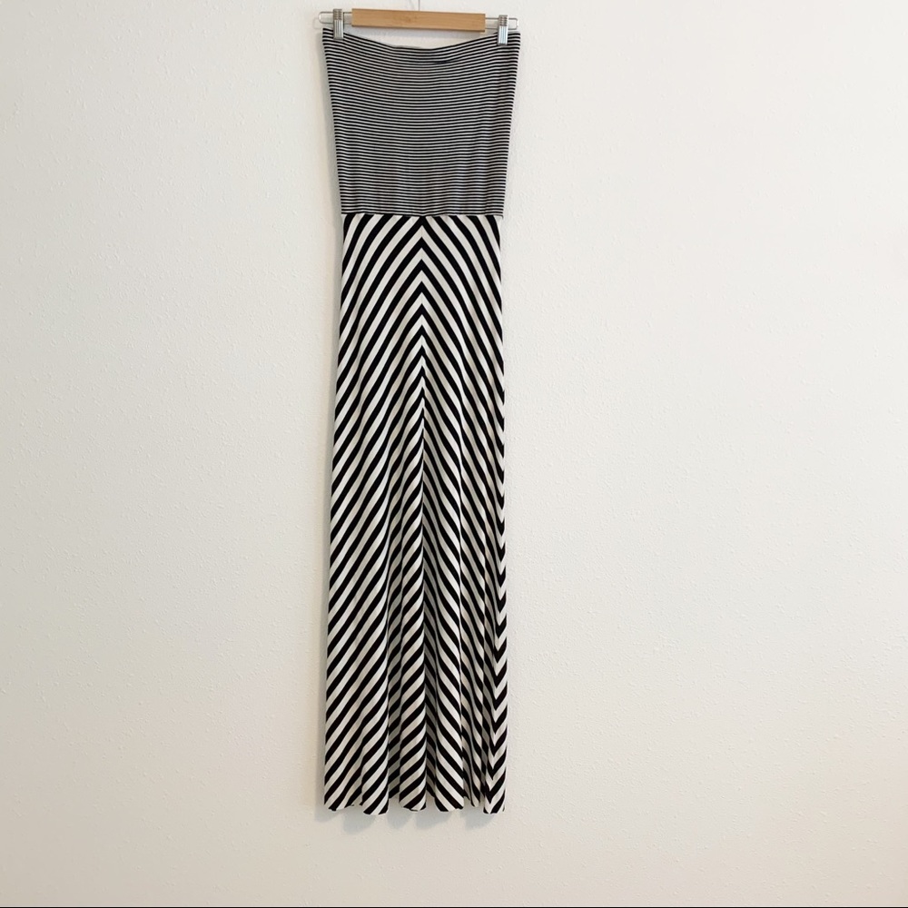 Felicity and Coco Black and White Striped Maxi Size S